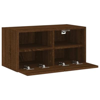 Tv-wandmeubel 60x30x30 cm bewerkt hout bruineikenkleurig Tv-wandmeubel 60x30x30 cm bewerkt hout bruineikenkleurig