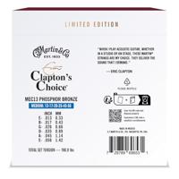 Martin Strings MEC13 Clapton&apos;s Choice Phosphor Bronze Medium 20th Anniversary Edition 13-56 snarenset voor westerngitaar - thumbnail