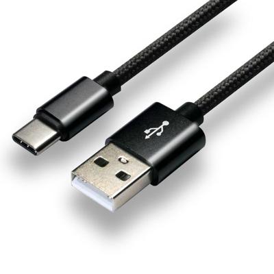 everActive USB-C kabel 1m - Zwart, gevlochten, ondersteuning voor snelladen, 3A - CBB-1CB