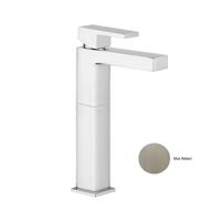 Wastafelkraan Sanimex Giulini Vierkant En Hoog Model Mat Nikkel - thumbnail