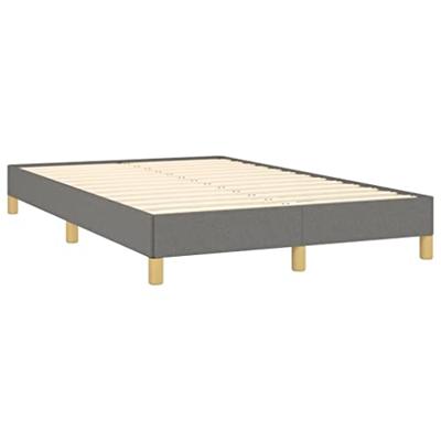 Bedframe zonder matras 120x190 cm stof donkergrijs Bedframe zonder matras 120x190 cm stof donkergrijs
