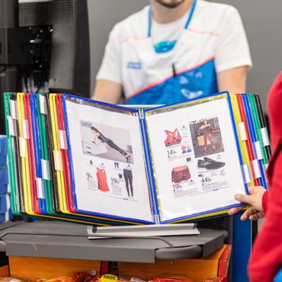 Zichtpanelensysteem bureau tarifold a4 ass 30st
