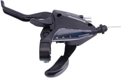 SHIMANO versteller (links) met remhendel 3 speed st-ef500 2 vingers zwart SHIMANO versteller (links) met remhendel 3 speed st-ef500 2 vingers zwart