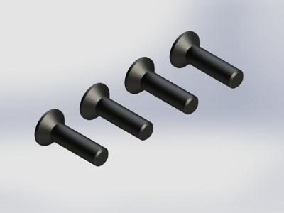 Arrma - Flat Head Hex Machine Screw M4x15mm (4pcs) (AR722415)