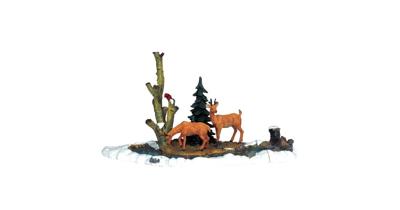 Kerstfiguur Feeding deer LEMAX - Lemax Kerstfiguur Feeding deer LEMAX - Lemax