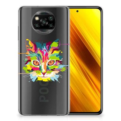 Xiaomi Poco X3 | Poco X3 Pro Telefoonhoesje met Naam Cat Color Xiaomi Poco X3 | Poco X3 Pro Telefoonhoesje met Naam Cat Color