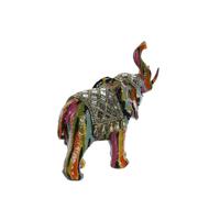 Decoratieve figuren Home ESPRIT Multicolour Hars Olifant 21,5 x 8,5 x 19,5 cm - thumbnail