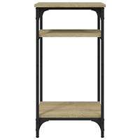 Bijzettafel 40x30x75 cm bewerkt hout sonoma eikenkleurig - thumbnail