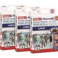tesa POWERSTRIPS® Large Dubbelzijdig plakband Wit Inhoud: 10 stuk(s) - thumbnail