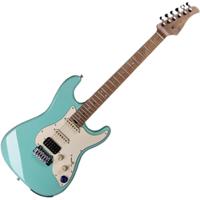 Mooer GTRS Guitars Professional 801 Mint Green Intelligent Guitar met gigbag - thumbnail