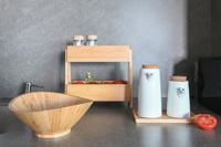 Olie en azijnset Home ESPRIT Wit Bamboe Keramiek 20,6 x 12 x 18 cm - thumbnail