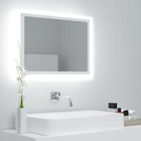 VidaXL Badkamerspiegel led 60x8,5x37 cm acryl wit - thumbnail