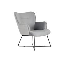 Armstoel DKD Home Decor Grijs Metaal 67 x 81 x 87 cm - thumbnail