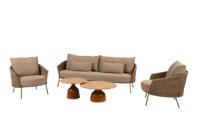 Molina loungeset met June coffeetafels caramel dia. 60 & dia. 80 cm 4SO - 4so - thumbnail