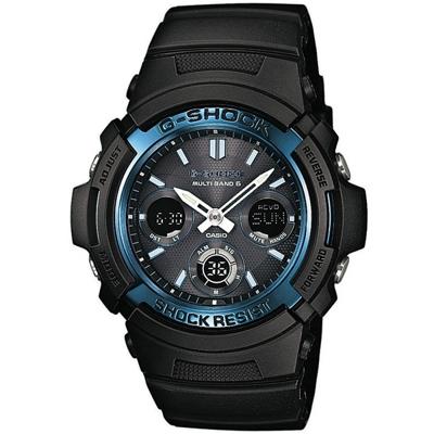 Casio AWG-M100A-1A horloge Elektronisch Polshorloge Zwart, Blauw
