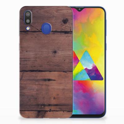 Samsung Galaxy M20 (Power) Bumper Hoesje Old Wood Samsung Galaxy M20 (Power) Bumper Hoesje Old Wood