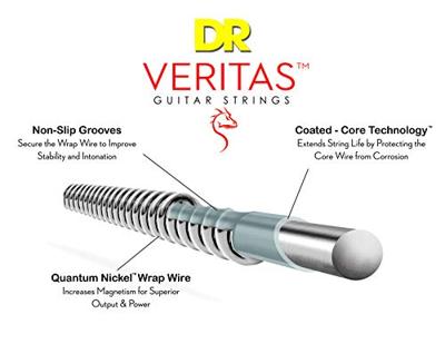 DR Strings VTE-10/52 Veritas Medium to Heavy 10-52 elektrische gitaarsnaren
