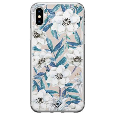 iPhone XS Max siliconen hoesje - Touch of flowers