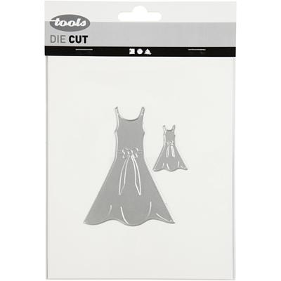 Creativ Company stans- en embossing mallen, jurk, afm 27x35+26x90 mm, 1 stuk