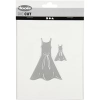 Creativ Company stans- en embossing mallen, jurk, afm 27x35+26x90 mm, 1 stuk - thumbnail