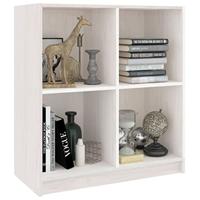 Dressoir 70x33x76 cm massief grenenhout wit - thumbnail