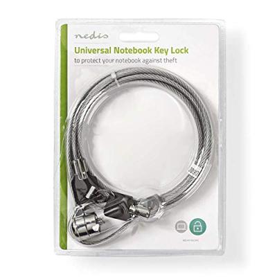 Notebookvergrendeling | Sleutel | 1,8 m | Zilver