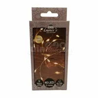 Draadverlichting Goud 40 LED 2m WW - thumbnail
