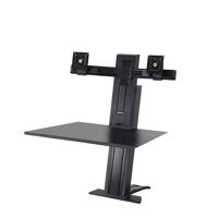 ERGOTRON WorkFit-SR Dual Monitor Sit-Stand Desktop Werkstation zwart tot 61cm 24inch displays tot 11,4 kg. Til tot 58cm - thumbnail