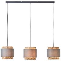 Brilliant Eetkamer hanglampWaterlilly rotan met grijze stof - 99827/22 - thumbnail