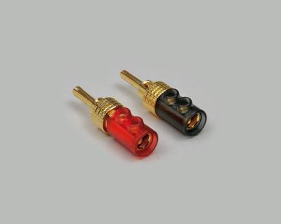 BKL Electronic 0106006 Banaanstekker Stekker, recht Stift-Ø: 4 mm Rood 1 stuk(s)