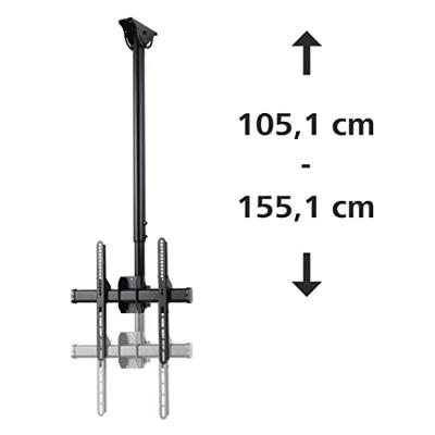 Hama TV-plafondbeugel 81,3 cm (32) - 165,1 cm (65) Kantelbaar, Zwenkbaar Hama TV-plafondbeugel 81,3 cm (32) - 165,1 cm (65) Kantelbaar, Zwenkbaar