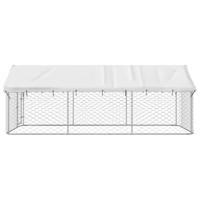 Hondenkennel voor buiten met dak 400x200x150 cm - thumbnail