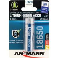 Ansmann 18650 9,36 Wh Speciale oplaadbare batterij 18650 Li-ion 3.7 V 2600 mAh 1 stuk(s) - thumbnail