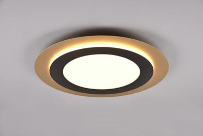 Trio Ronde design plafondlampMorgan zwart met goud - 641519280