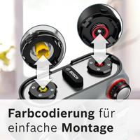 Bosch Küchenmaschine Serie 8 OptiMUM, 1600 Watt, silber Foodprocessor RVS - thumbnail