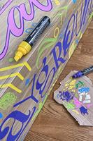 STABILO free acrylmarker T800, schuine punt, 4-10 mm, wit - thumbnail