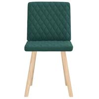 Eetkamerstoelen 2 st stof donkergroen - thumbnail