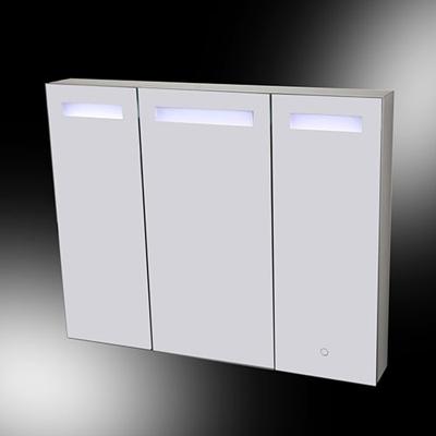 Spiegelkast Best Design Aluma Incl. LED verlichting 100x80cm Spiegelkast Best Design Aluma Incl. LED verlichting 100x80cm