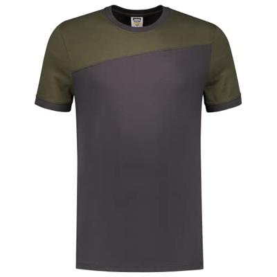 Tricorp 102006 T-shirt bicolor Naden - koningsblauw/marine blauw - maat L