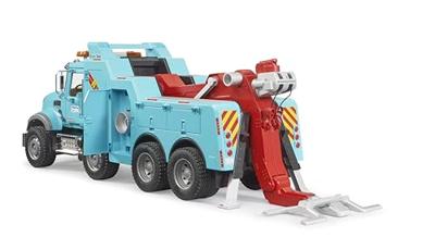 Bruder MACK Granite sleepwagen met licht en geluid Bruder MACK Granite sleepwagen met licht en geluid