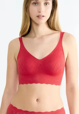 Sloggi Zero Feel Kanten Bralette gevuld - Bliss - Bh Top met smalle bandjes - Uitneembare vulling