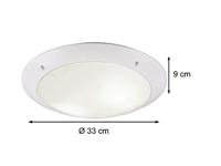 Trio PlafonnièreCamaro 33cm mat wit - R60502031 - thumbnail