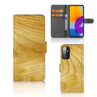 Samsung Galaxy M52 | Book Style Case | Licht Hout - thumbnail