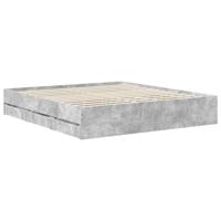 Bedframe met lade Beton Grijs 180 x 200 cm Geconstrueerd hout - thumbnail