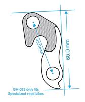 Union derailleurpad gh-083 met schroefset m8x0.75 - thumbnail