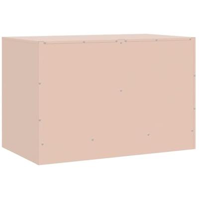 Tv-meubelen 2 st 67x39x44 cm staal roze