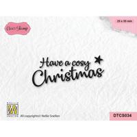 Nellie's Choice • tekst clear stempel cosy christmas - thumbnail