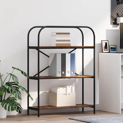 Boekenkast Gerookt eiken 80 x 30 x 109 cm Bewerkt hout