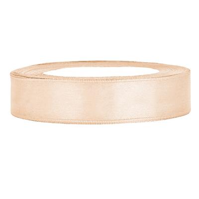 Satijnlint op rol 12mm (25m) Ivoor