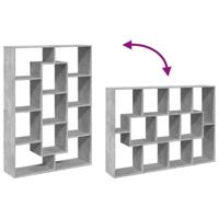 Boekenkast 102x29x143 cm bewerkt hout betongrijs - thumbnail